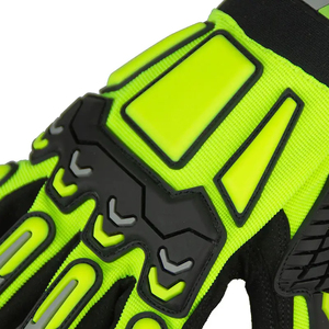 Venta al por mayor de alta calidad de cuero suave dedo completo mano seguridad mecánico guantes transpirable seguridad cuero mecánico guantes - Product Image 5