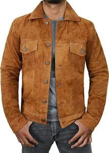 Chaqueta de Cuero Estilo Clásico Urbano, Ajuste Cómodo, Ropa Exterior para Hombre para Uso Diario, Moda Casual y Clima Frío - Product Image 3