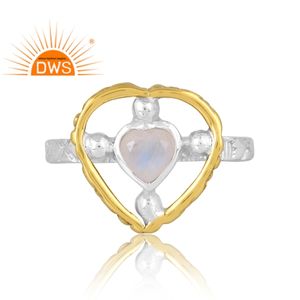 Diseño de tendencia, anillo de piedras preciosas de Luna arcoíris Natural de Plata de Ley 925, joyería personalizada para mujer, regalo para ella - Product Image 3
