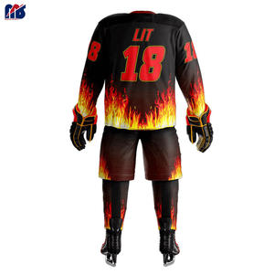 เสื้อเจอร์ซีย์ฮ็อกกี้น้ำแข็งเครื่องแบบฮ็อกกี้น้ำแข็งดีไซน์แบบระเหิด - Product Image 5