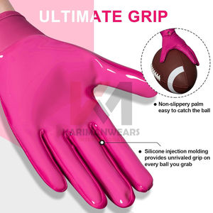 Gants de rugby et de football américain avec logo personnalisé, haute qualité, adhérence collante sur la paume, gants de sport professionnels pour l'extérieur - Product Image 2