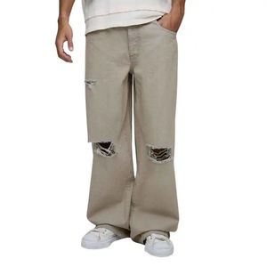 Nouveau pantalon en jean pour homme, coupe droite, style décontracté, délavé, haute qualité, idéal printemps-automne, en promotion - Product Image 1