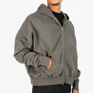 Nouveau sweat à capuche personnalisé avec fermeture éclair pour hommes, vêtements de marque, sweat à capuche entièrement zippé pour les marques de distributeurs privés - Product Image 5