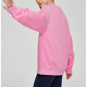 Sudadera Estampada Transpirable para Mujer, Estilo Holgado, Informal, con Hombros Caídos y Bolsillos Laterales - Product Image 4