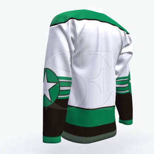 2025 Custom Green and White Ice Hockey Jersey for Men & Youth Authentic <b>Stitched</b> Name & Numbers Design Your Own Hockey Wear - Product Image 4