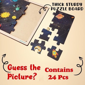 OEM Sistema Solar personalizado rompecabezas de madera de alta calidad Montessori juguete educativo para niños - Product Image 2