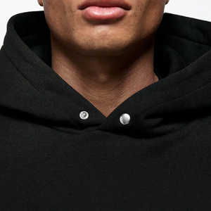Nueva Sudadera con Capucha Moderna con Botones a Presión, 450 g/m², Estilo Holgado, Hombros Caídos, Sudadera Extra Grande para Hombre - Product Image 3