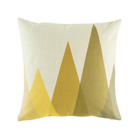 Ensemble de coussins décoratifs de qualité supérieure, personnalisés avec un logo imprimé, motif de feuilles, 100% coton biologique, pour la maison, l'hôtel, le Nouvel An