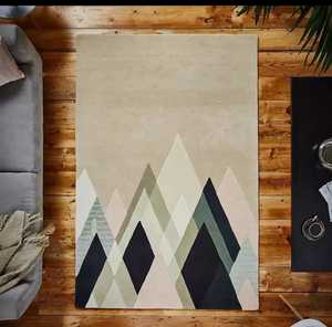 Tapis en laine touffeté à la main de qualité supérieure Design abstrait géométrique Tailles personnalisables Tapis et ensembles de tapis de qualité supérieure faits à la main - Product Image 5