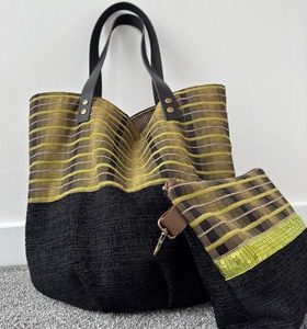 ถุงปอกระเจาหลากสีพร้อมที่จับขนาดเล็กงานทำมือเหมาะสำหรับใช้ในชีวิตประจำวันผ้าใบกระสอบธรรมชาติใช้ในร้านขายของชำ - Product Image 2