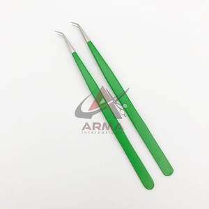 ที่ต่อขนตาแบบปลายแหลม45องศาสีเขียวด้านปรับแต่งได้ฉลากตามต้องการ - Product Image 4