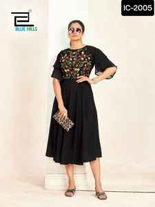 Ropa étnica india Heavy Georgette Butti con costura interior Fancy Unique Doble capa Mangas patrón Vestido para ropa informal - Product Image 6