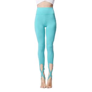 Mallas deportivas de cintura alta para mujer de alta calidad, cómodas, tejidas, transpirables, para entrenamiento, con logotipo personalizado, estilo informal, 100% algodón - Product Image 4