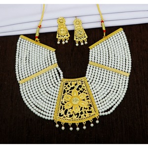 Elegantes Conjuntos de Joyería con Perlas de Imitación de los Emiratos Árabes Unidos para Bodas, Collares de Perlas de Moda para Mujer, Collares de Perlas Modernos para Mujer - Product Image 6
