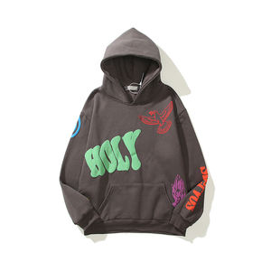 Sweat à capuche d'hiver 100% coton avec impression bouffante de logo personnalisé de haute qualité Y2k Street Wear sweats à capuche pour hommes - Product Image 1