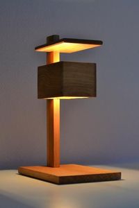 Artesanías de madera lámpara de mesa Cajas Letreros de pared para fines de decoración - Product Image 4