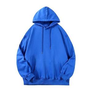 เสื้อมีฮู้ดหนาแบบกำหนดเองเสื้อมีฮู้ดผ้าฝ้าย100% สำหรับผู้ชายสไตล์ใหม่เสื้อสวมหัวทรงหลวมโอเวอร์ไซส์ - Product Image 4