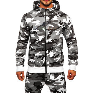 Conjunto de chándal con cremallera completa de moda para hombres Ideal para uso en exteriores o interiores Chándal con cremallera cómodo y duradero - Product Image 5