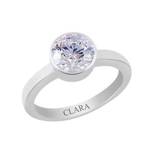 NOVAMART Fine Certified 3.9cts 4.25ratti Elegant Silver Zircon <b>Ring</b> Geometric Lover Pattern Oval Cut Diamond Rhodium Plated <b>Set</b> - Product Image 1