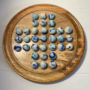 Modern Eco-Friendly Handmade Wooden <b>Solitaire</b> <b>Board</b> Set High Quality Indoor Use Smooth Finish - Product Image 2