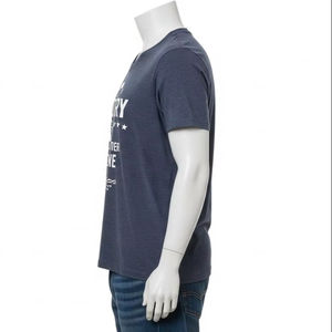 T-shirt pour homme en coton à séchage rapide, col rond, imprimé par transfert thermique, respirant, doux, décontracté, pour le sport et l'entraînement - Product Image 3