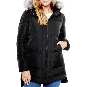 Veste parka à capuche en fourrure tendance pour femmes, veste d'hiver matelassée pour femmes, veste pour femmes, prix de gros, veste parka à capuche pour femmes - Product Image 4