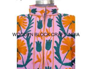 Chaqueta Suzani de Tela de Algodón 100% para Mujer, Nueva Tendencia, Hecha a Mano, Acolchada, Tejida, Transpirable, Abrigo Corto de Verano e Invierno, Estilo Regalo - Product Image 3