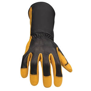 Gants de soudage en cuir Vente en gros Cuir de vache fendu Fabrication d'usine Gants de soudage de sécurité de haute qualité - Product Image 3