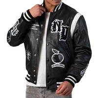 Vestes d'hiver en laine et cuir de qualité supérieure, sur mesure, style varsity, fabrication directe, vente en gros, écologiques