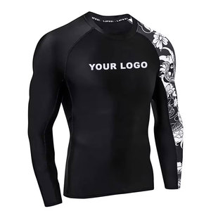 ชุดรัชการ์ดแขนยาวผ้าสแปนเด็กซ์โพลีเอสเตอร์ระบายอากาศสำหรับผู้ชายพิมพ์ลายแบบกำหนดเอง - Product Image 2