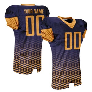 Uniforme de fútbol americano personalizado para adultos y jóvenes, camiseta de fútbol transpirable con cuello en V, uniforme de fútbol Atlético de malla - Product Image 3