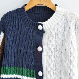 สเวตเตอร์ผ้าฝ้ายถักมือแบบสวมสำหรับผู้หญิงเสื้อสเวตเตอร์แบบสวมศีรษะใส่สบายและระบายอากาศได้ดี100% ผลิตจากโรงงาน OEM - Product Image 6