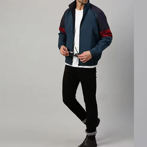 Chaqueta bomber de invierno para hombre estilo callejero poliéster/nailon impermeable transpirable cuello alto venta al por mayor alta calidad OEM - Product Image 4
