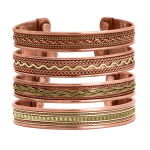 <b>Magnetic</b> Solid Copper Handmade Fashion Bangles Hand Cuff <b>Bracelets</b> for Women & Men Pure Copper Handicraft Jewelry - Product Image 6