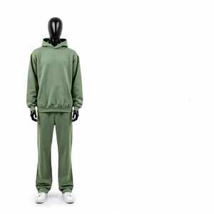 2025 Design Custom Brand Logo Tracksuit <b>Sets</b> 2 Piece Luxury Wear 100% Cotton Fleece Heavyweight Hoodies & Sweatsuits - Product Image 6