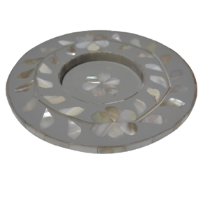 Posavasos Artesanal Premium de Nácar con Diseño de Concha para Regalos Festivos, Decoración de Comedor e Interiorismo - Product Image 1