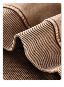 Sudaderas con cremallera y cordón de diseño personalizado, sudaderas con capucha recortadas de gran tamaño, sudaderas con capucha con hombros caídos y cremallera de camuflaje personalizadas - Product Image 6