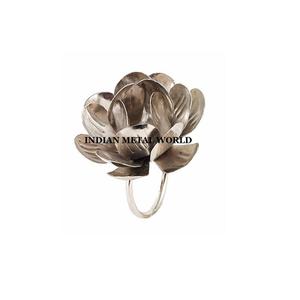 Anillo de Metal con diseño de flores para servilletas, de alta calidad, para interior y exterior - Product Image 1