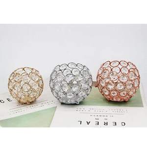 Candelabros Soportes de velas/Candelabros votivos Portavelas de cristal/Candelabros Joya decorativa Vela Centro de mesa - Product Image 1