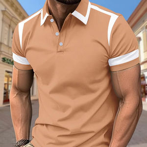 Camiseta Polo de Manga Corta para Hombre, Jersey de Gran Tamaño Informal, Estilo Deportivo de Calle, Ropa de Golf con Estampado, Tops con Botones - Product Image 5