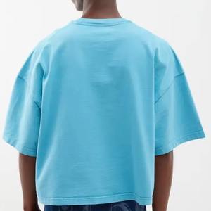 Crop Boxy Fit camiseta hombres camiseta de gran tamaño impresión personalizada camisetas personalizadas 100% algodón Boxy Fit camiseta fabricante precio caliente - Product Image 2