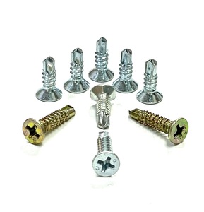 Vis de fenêtre auto-perceuse en acier au carbone CSK Système métrique de Taiwan Finition zinguée Nouvelle conception de tête CSK - Product Image 4