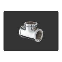 Raccord Sanitaire en Laiton en Gros, Croix de Réduction 4 Voies 1,5'' Tri-Clamp, Norme DIN, Forgé, Garantie 3 Ans