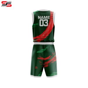 Juego de baloncesto impreso por sublimación de alta calidad, uniforme de baloncesto personalizado para hombres, uniforme de baloncesto de alta calidad - Product Image 2