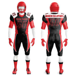 Conjunto de uniforme de fútbol americano de verano transpirable personalizado, tallas para jóvenes adultos, jersey de manga corta, pantalón, opciones de talla grande, sublimación - Product Image 3