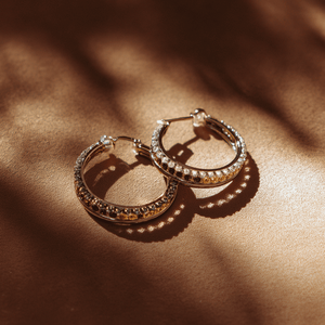 Pendientes de aro de plata de ley s925 con circonita elegante, MOQ bajo, para uso diario, venta al por mayor - Product Image 3