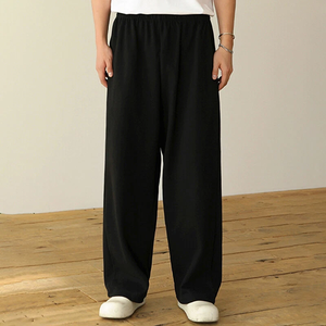 Pantalons de survêtement baggy sur mesure pour hommes avec cordon de serrage à la taille, coupe décontractée, idéal pour le streetwear ou les vêtements de détente - Product Image 2