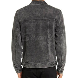 Veste en jean pour homme à manches longues, nouvelle arrivée, fabrication en usine, vente en gros personnalisée - Product Image 6