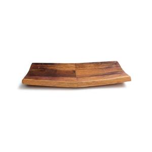 Plateau de service en bois d'acacia élégant de qualité supérieure plateau/assiettes en bois Antique de conception moderne pour décor de Table à manger de mariage pour Diwali - Product Image 1