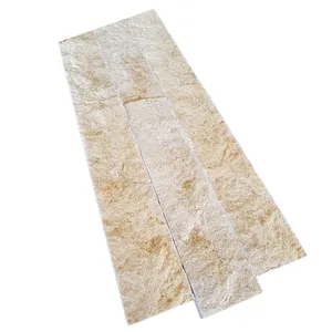 2024 Ledgerstone Split Or Beige Jérusalem Calcaire 15 ou 10x20-40cm et 15xF.L. Projets de construction en pierre fabriqués en Turquie